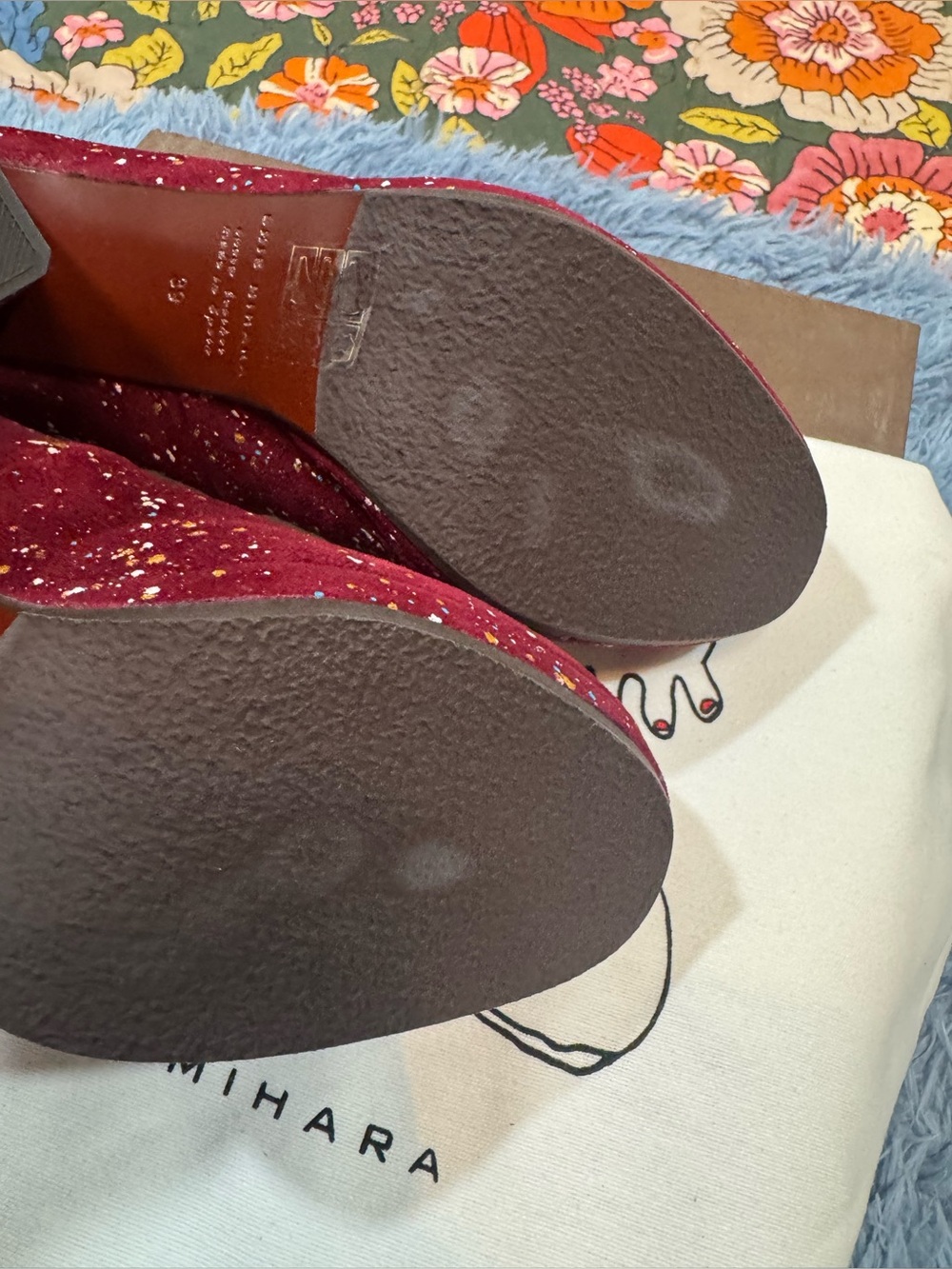 NIB Chie Mihara Liuma Suede Platform Heels In Size 39 - Picture 13 of 16
